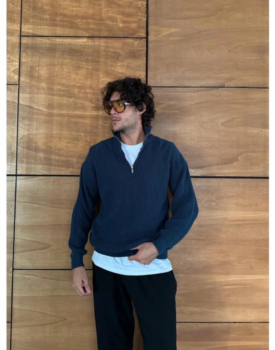 BASİC YARIM FERMUAR TRİKO LACİ