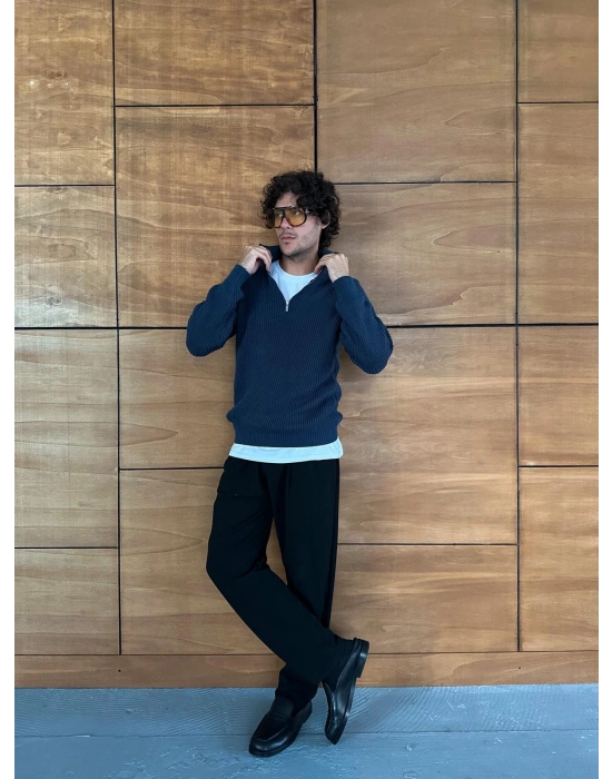 BASİC YARIM FERMUAR TRİKO LACİ