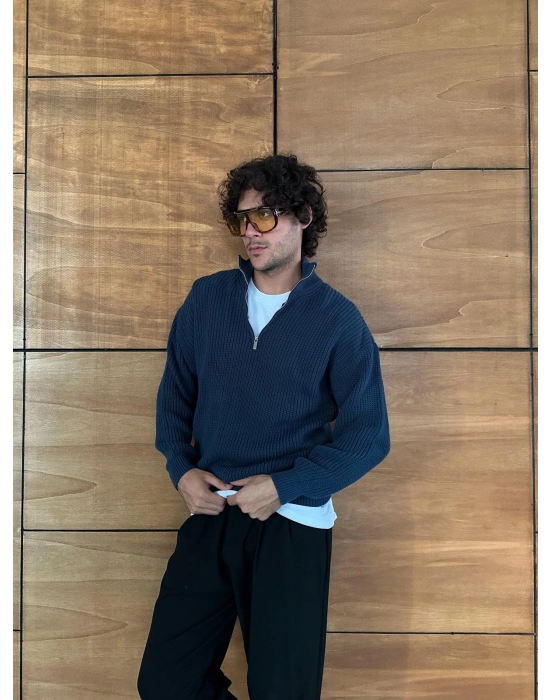 BASİC YARIM FERMUAR TRİKO LACİ