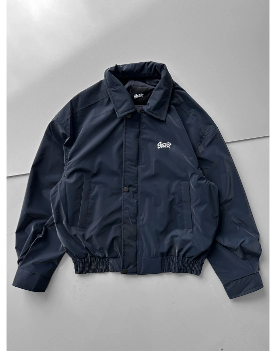 CARBON KUMAŞ STWD CROP CEKET LACİVERT