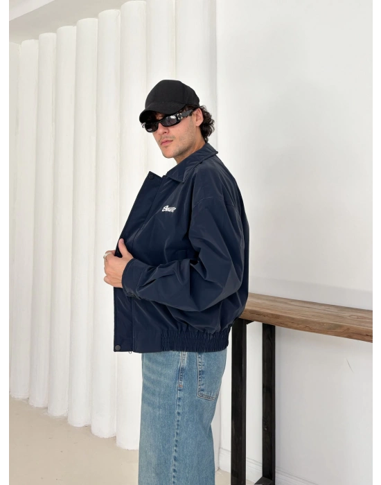 CARBON KUMAŞ STWD CROP CEKET LACİVERT