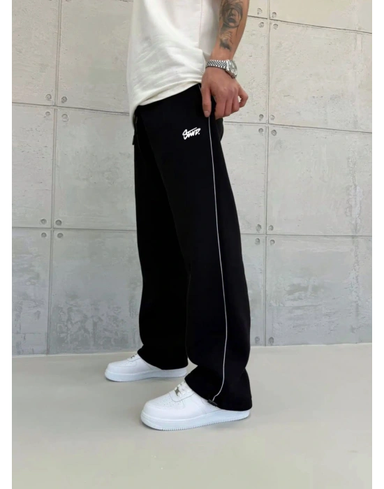 BİYELİ ST BAGGY EŞOFMAN ALTI SİYAH