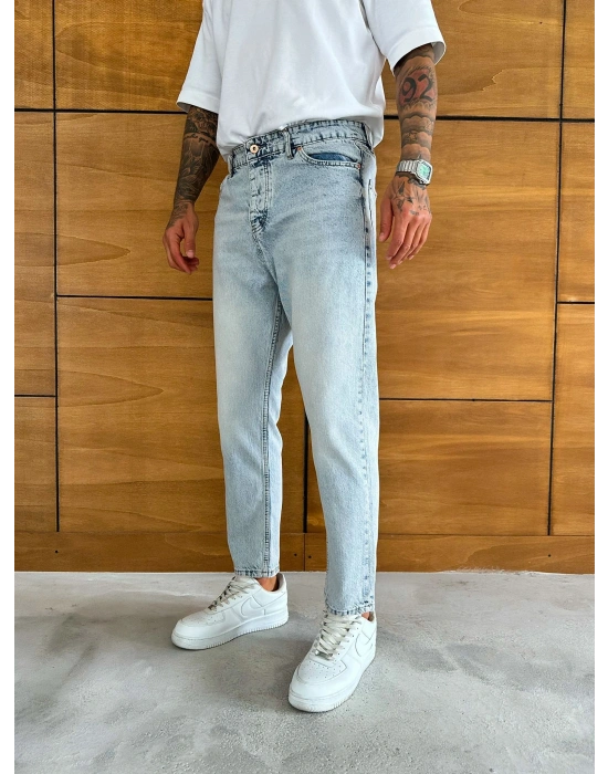 BOYFRİEND KALIP JEAN BUZ MAVİSİ