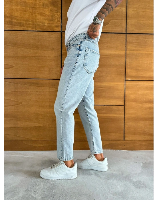 BOYFRİEND KALIP JEAN BUZ MAVİSİ