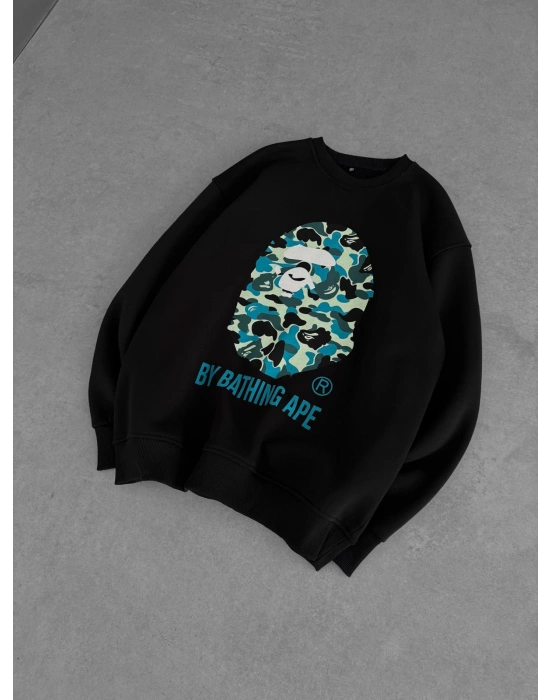BP APE 3 İPLİK ŞARDONLU SWEAT SİYAH