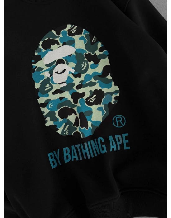 BP APE 3 İPLİK ŞARDONLU SWEAT SİYAH