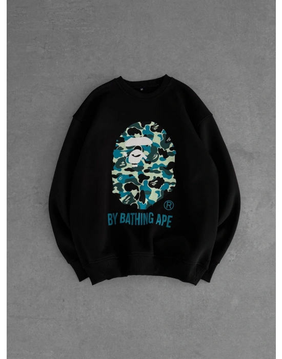 BP APE 3 İPLİK ŞARDONLU SWEAT SİYAH