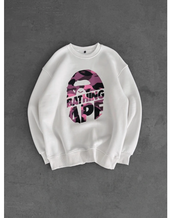 BP BATHİNG 3 İPLİK ŞARDONLU SWEAT BEYAZ