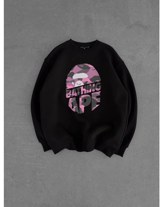BP BATHİNG 3 İPLİK ŞARDONLU SWEAT SİYAH