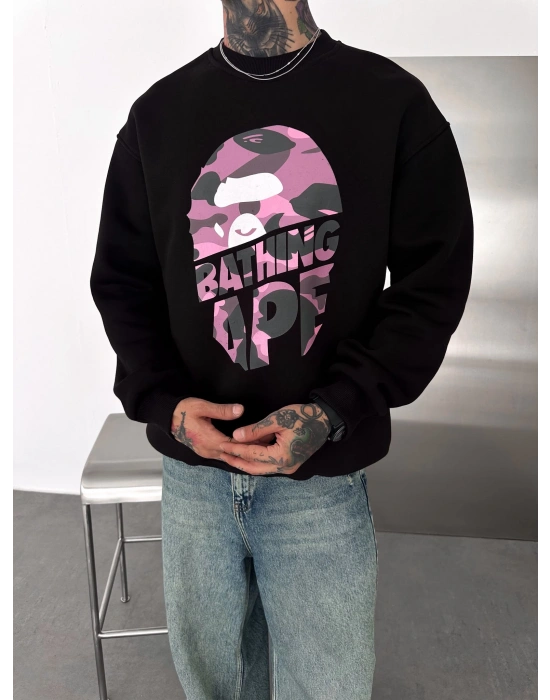 BP BATHİNG 3 İPLİK ŞARDONLU SWEAT SİYAH