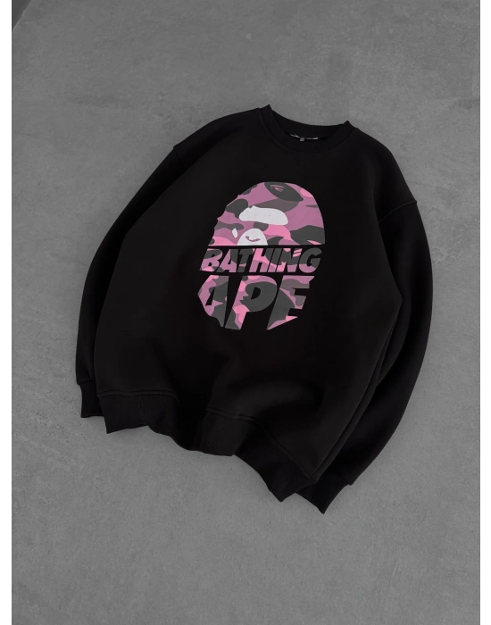 BP BATHİNG 3 İPLİK ŞARDONLU SWEAT SİYAH