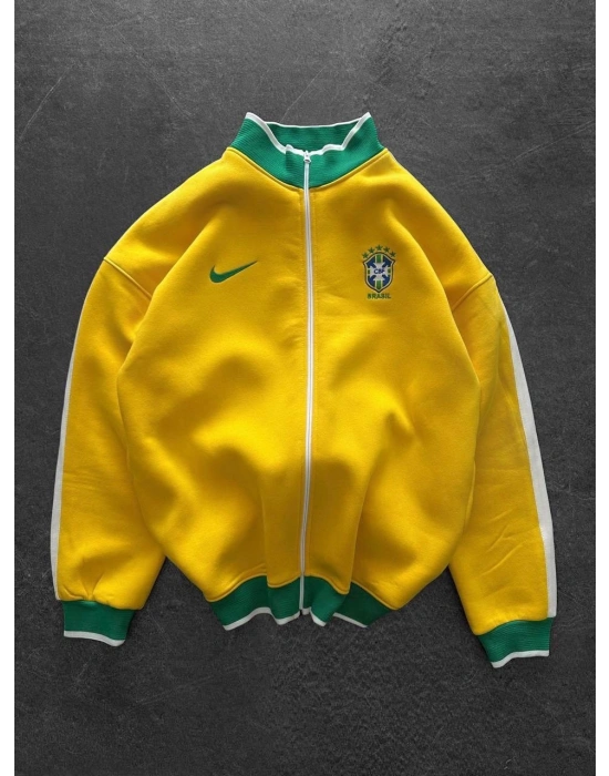 BRAZİL 3 İPLİK ŞARDONLU HIRKA SARI