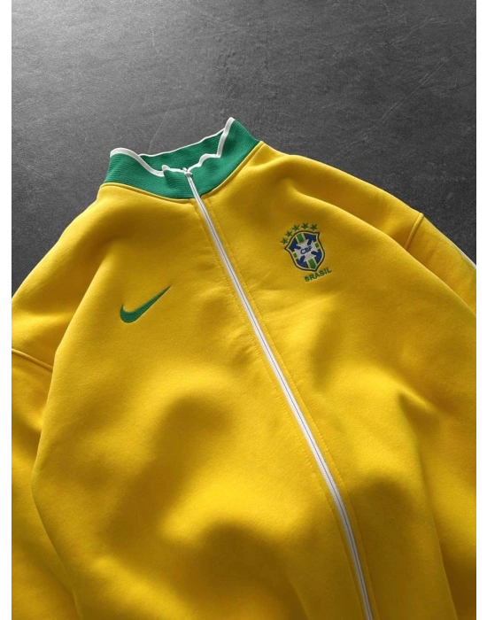 BRAZİL 3 İPLİK ŞARDONLU HIRKA SARI