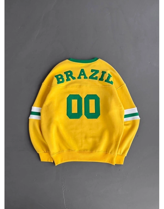 BRAZİL PARÇALI 3 İPLİK SWEAT