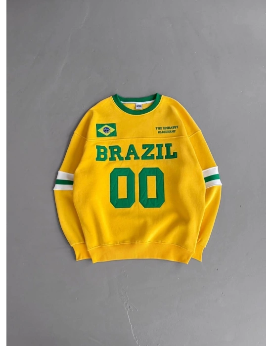 BRAZİL PARÇALI 3 İPLİK SWEAT