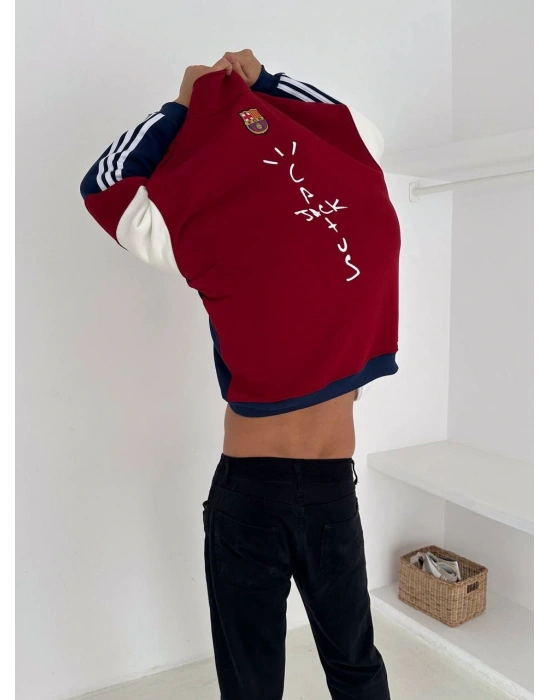 BRC YARIM FERMUAR BARCIA SWEAT KIRMIZI