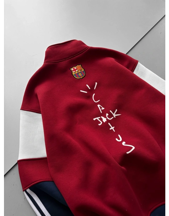 BRC YARIM FERMUAR BARCIA SWEAT KIRMIZI