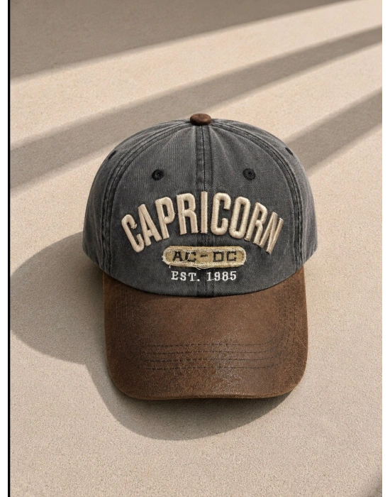 CAPRİCORN YIKAMALI ŞAPKA GRİ