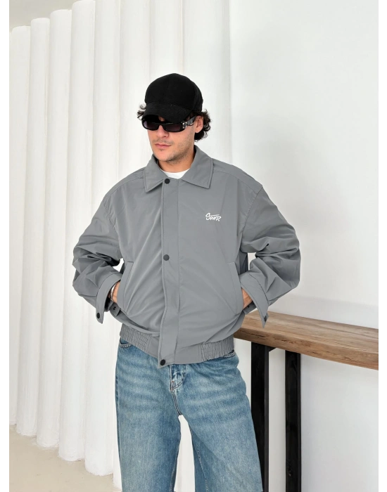 CARBON KUMAŞ STWD CROP CEKET GRİ