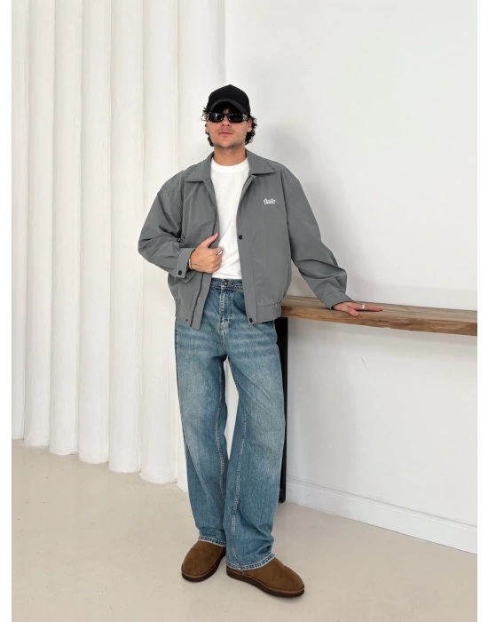 CARBON KUMAŞ STWD CROP CEKET GRİ