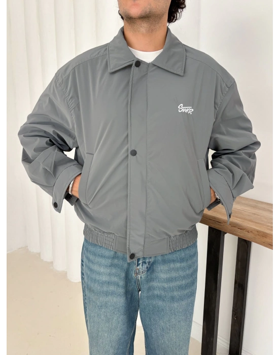 CARBON KUMAŞ STWD CROP CEKET GRİ