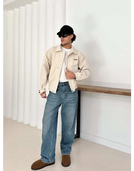 CARBON KUMAŞ STWD CROP CEKET KREM