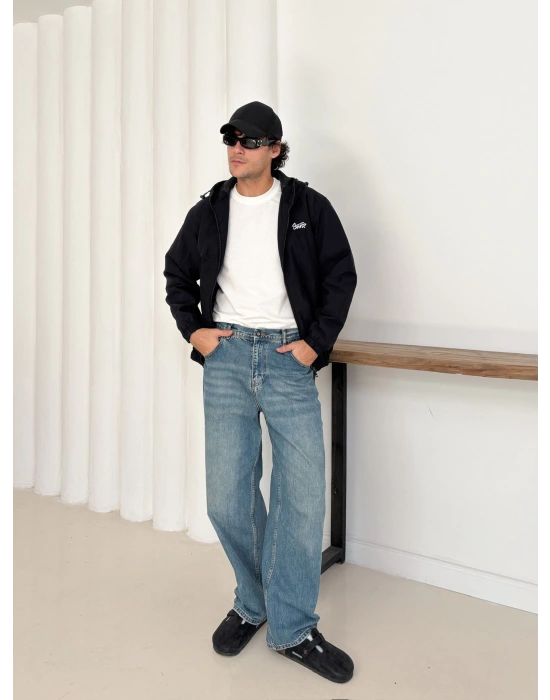 CARBON KUMAŞ STWD CROP CEKET SİYAH