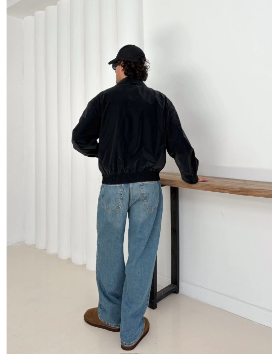 CARBON KUMAŞ STWD CROP CEKET SİYAH