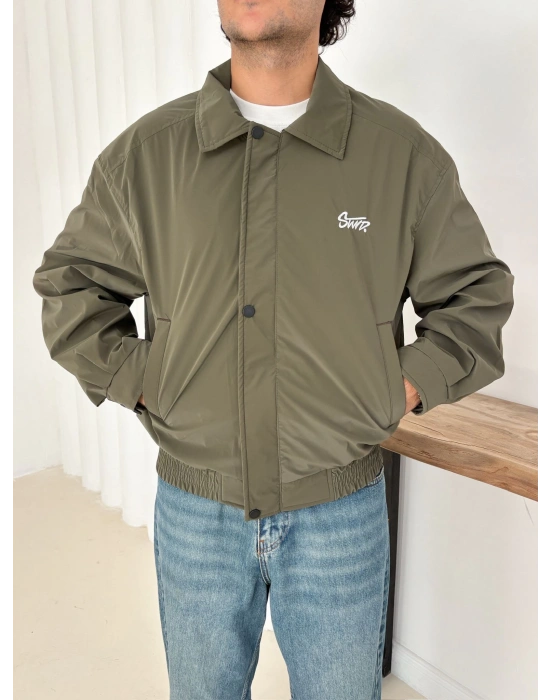 CARBON KUMAŞ STWD CROP CEKET YEŞİL