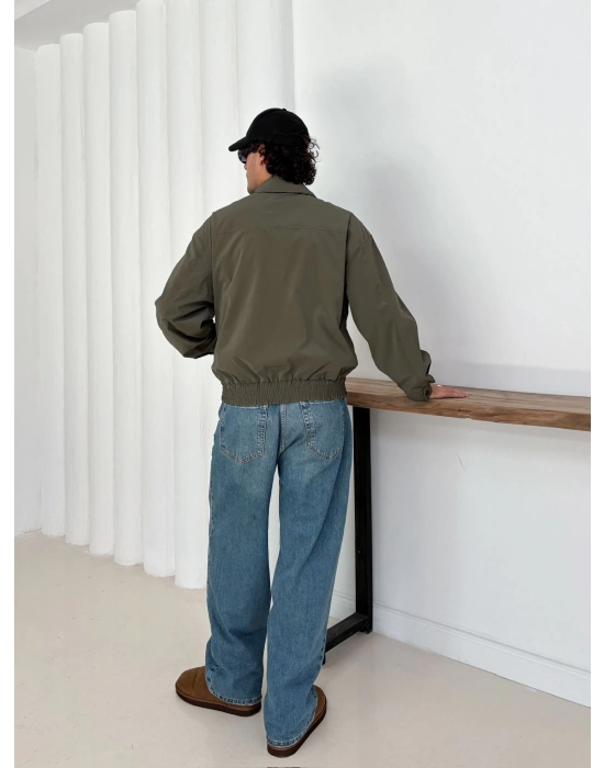 CARBON KUMAŞ STWD CROP CEKET YEŞİL