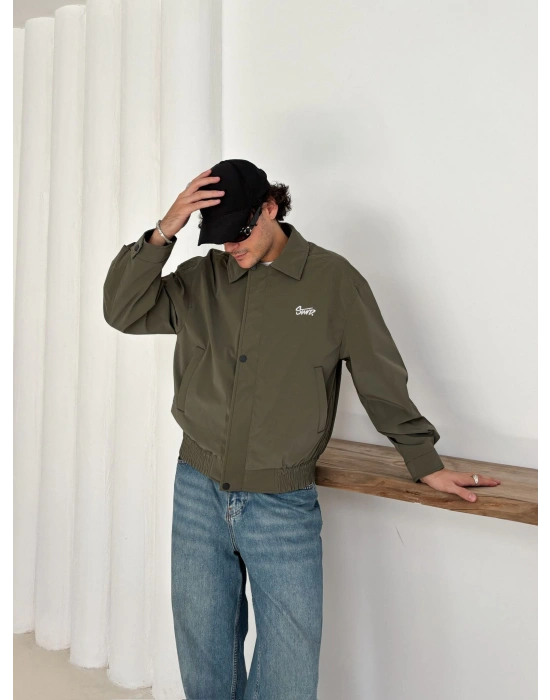 CARBON KUMAŞ STWD CROP CEKET YEŞİL