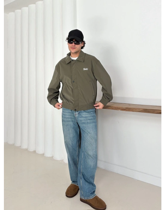 CARBON KUMAŞ STWD CROP CEKET YEŞİL