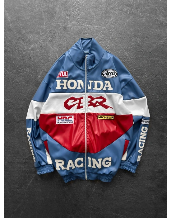 CBR RACİNG OVERSİZE DERİ CEKET