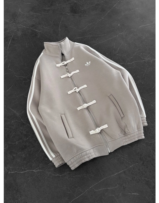 CHİN OVERSİZE 3 İPLİK PAMUKLU HIRKA KREM