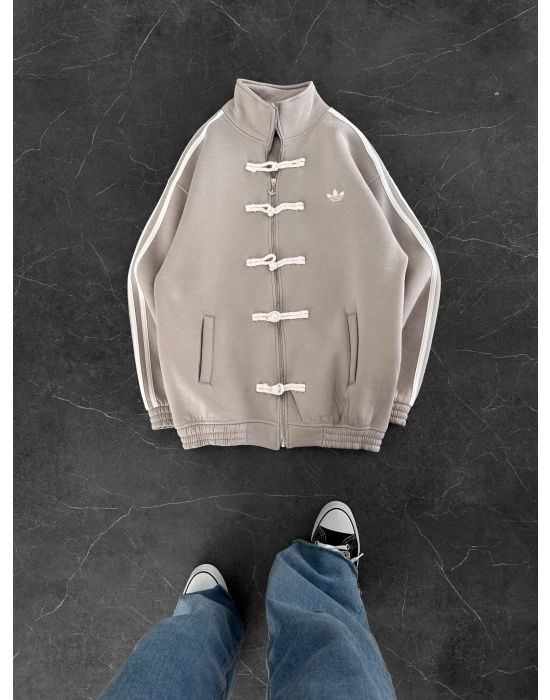 CHİN OVERSİZE 3 İPLİK PAMUKLU HIRKA KREM