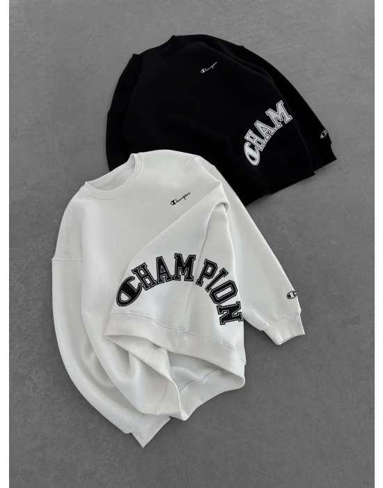 CHMP CLS 3 İPLİK ŞARDONLU SWEAT SİYAH