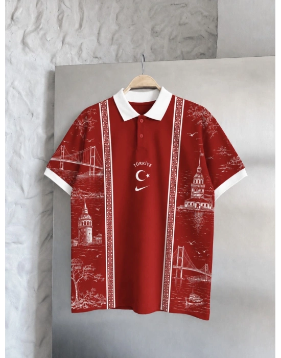 DK TURKEY POLO YAKA TİŞÖRT KIRMIZI