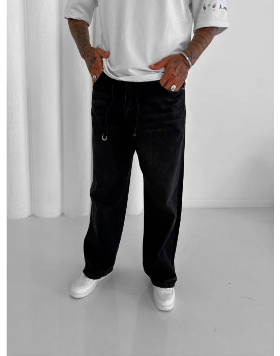 KEMERLİ FULL BAGGY KOT PANTOLON