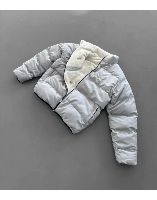 ÇİFT TARAFLI KIŞLIK MONT NKE GRİ