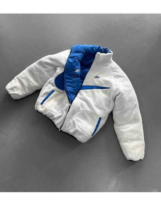 ÇİFT TARAFLI KIŞLIK MONT NKE MAVİ
