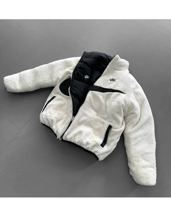 ÇİFT TARAFLI KIŞLIK MONT NKE SİYAH