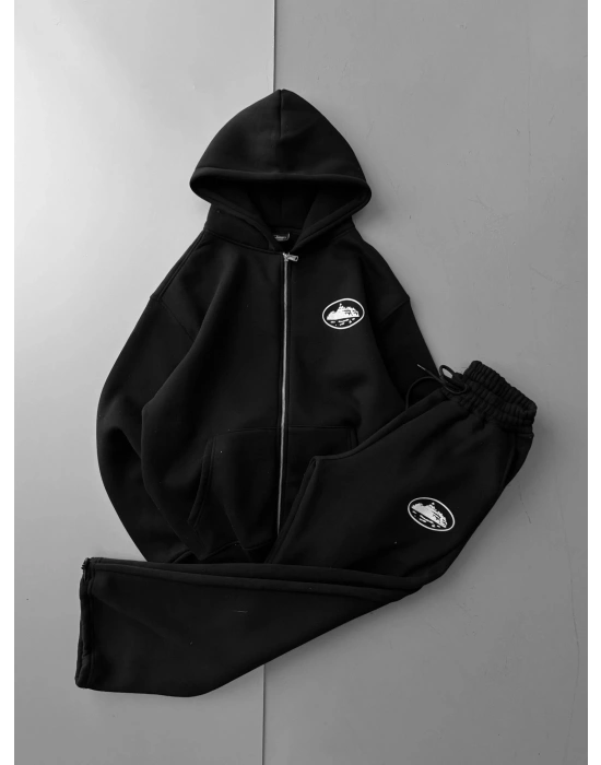 CORTE2 A KALİTE EŞOFMAN TAKIMI SİYAH