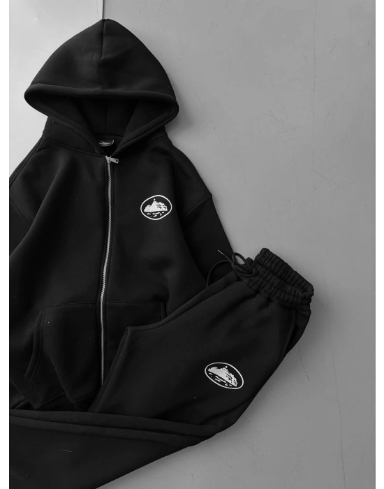 CORTE2 A KALİTE EŞOFMAN TAKIMI SİYAH