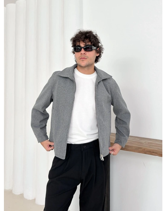 CROP KAŞE MONT GRİ