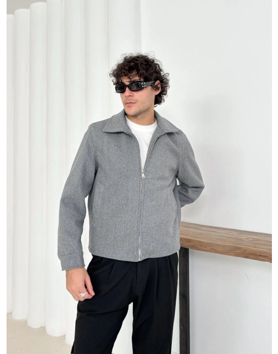 CROP KAŞE MONT GRİ