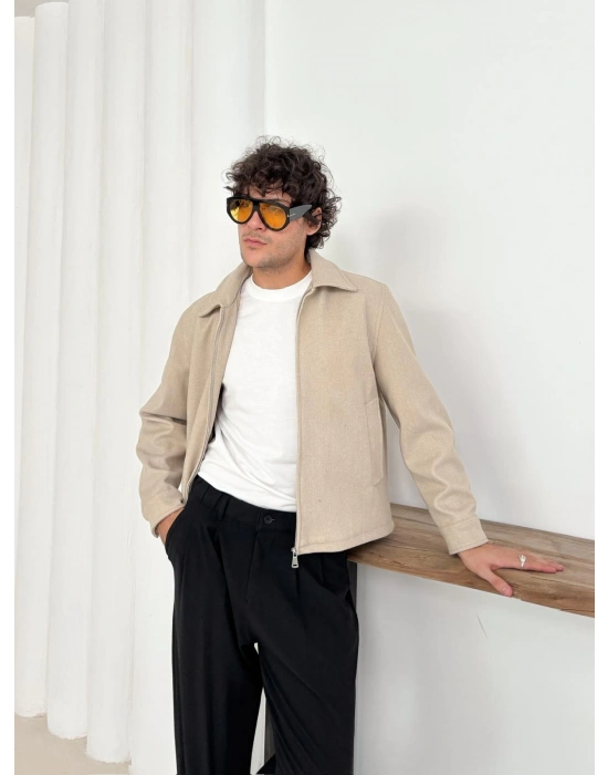 CROP KAŞE MONT KREM