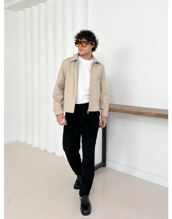 CROP KAŞE MONT KREM