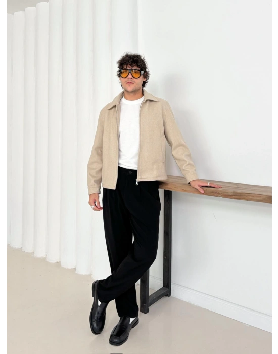 CROP KAŞE MONT KREM