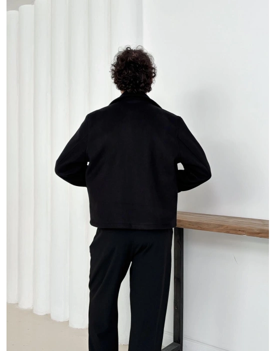 CROP KAŞE MONT SİYAH