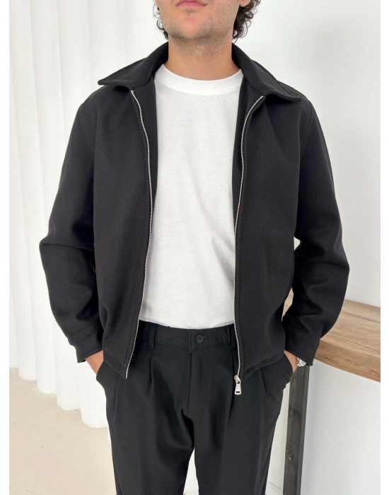 CROP KAŞE MONT SİYAH